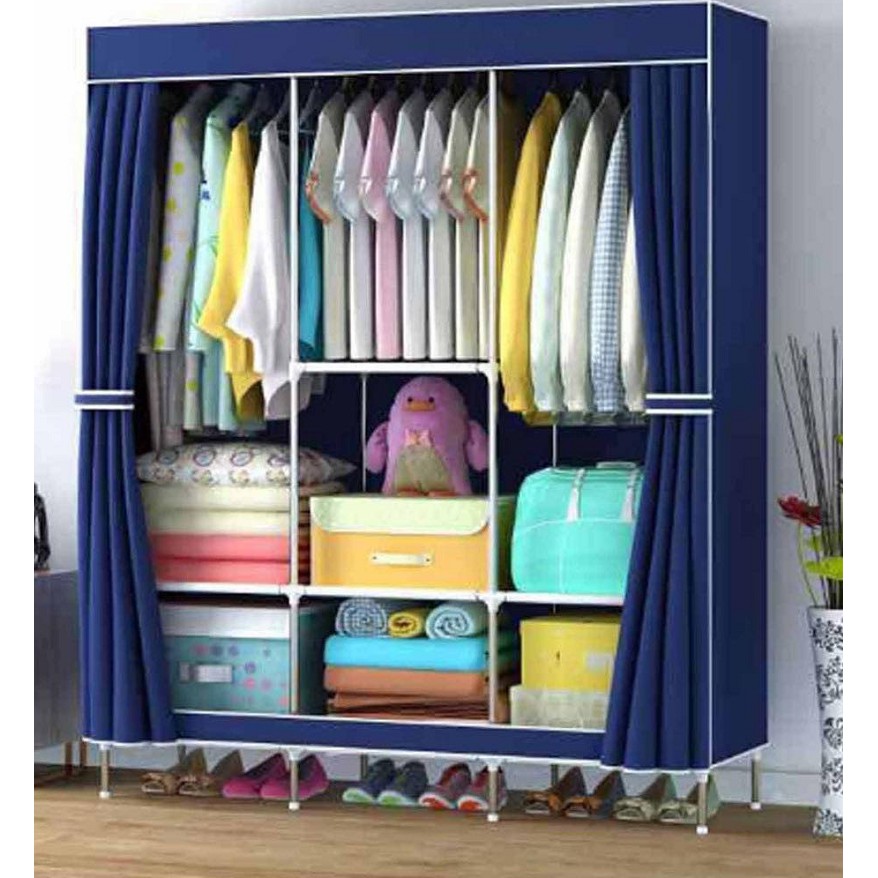 88130 Big Multifunction Cloth Wardrobe Storage Cabinets | Shopee ...