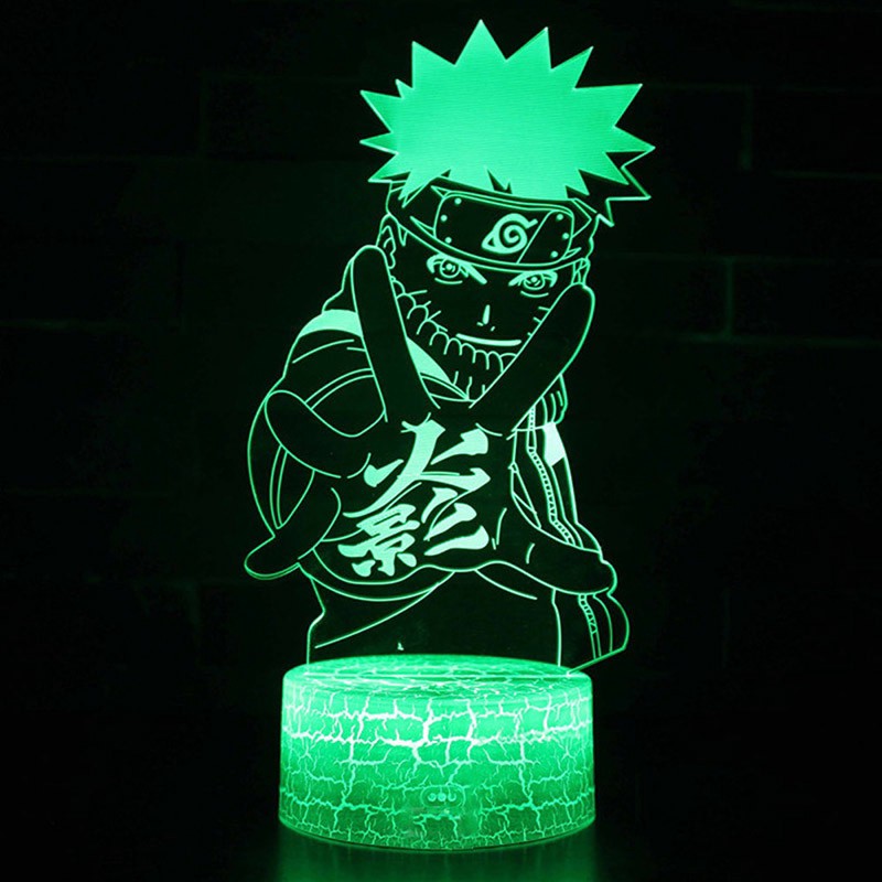NARUTO Designs Acrylic 3D Illusion LED Night Lamp Shopee Philippines