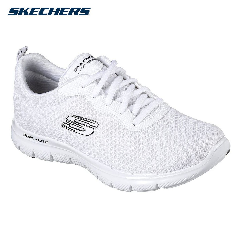 skechers dual lite white