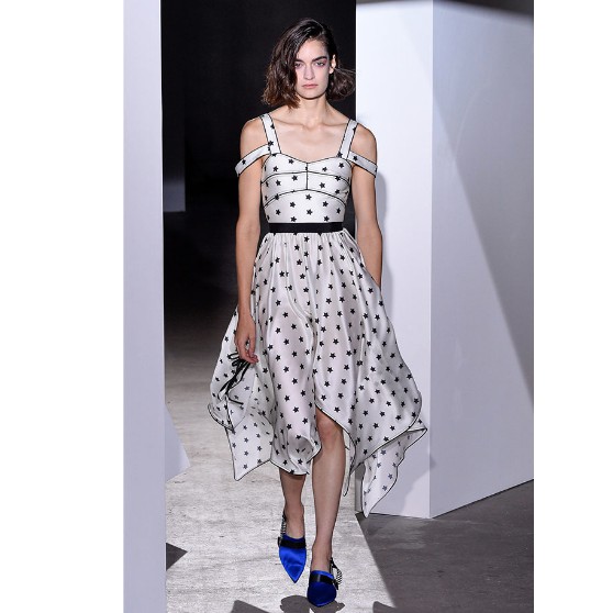 self portrait star handkerchief dress