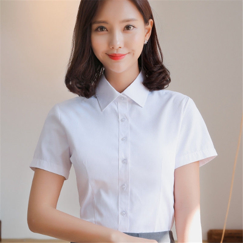 white casual blouse