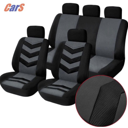 Car Seats Cover Full Set Auto Seat Cover Universal 9pcs Shopee