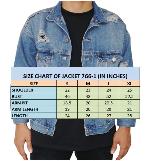 denim jacket size 22