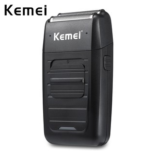 Kemei Beard Shaver Machine Rechargeable Cordless Shaver For Men Twin Blade Face Care Trimmer KM-1102