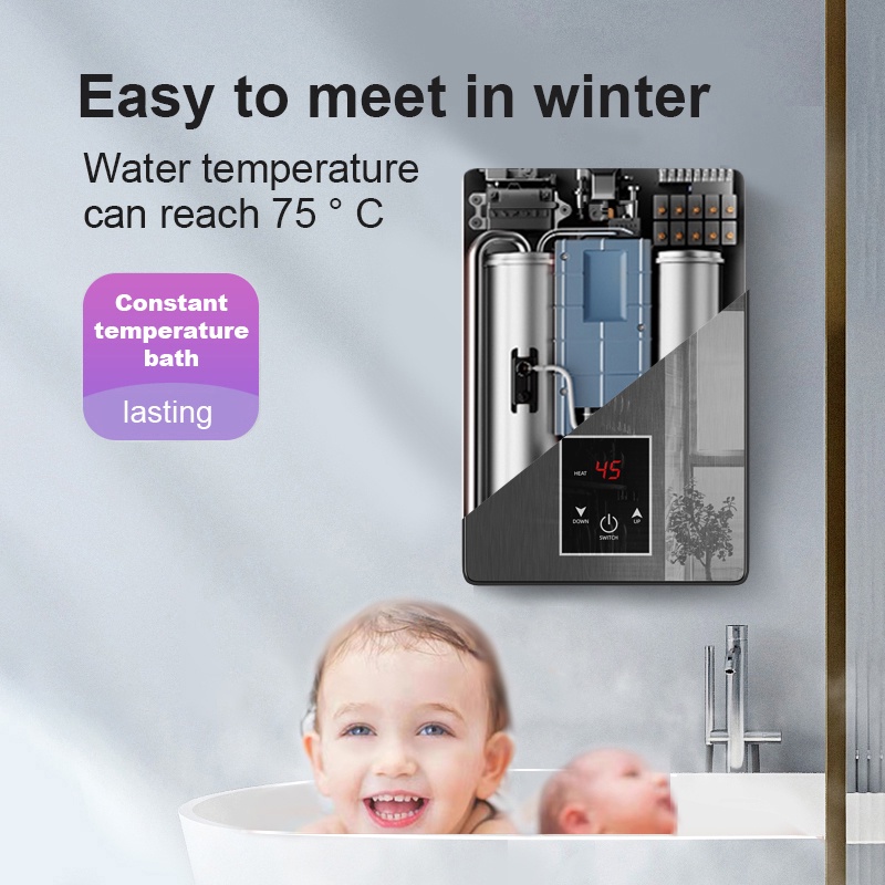 IMUTO 6500W Flagship Hot And Cold Shower Water Heater Shower For Bathroom Set LCD Instant Heater - Image 4