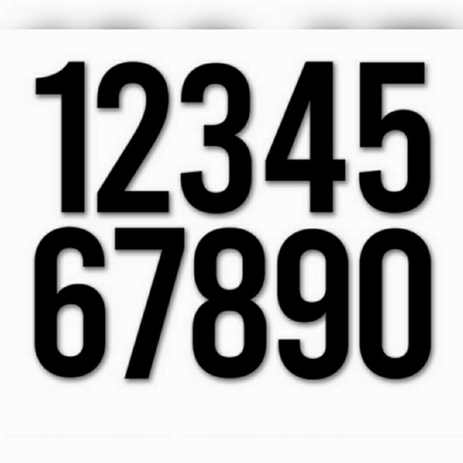 Sticker Number House Number Stickers oracal Number Stickers Shopee