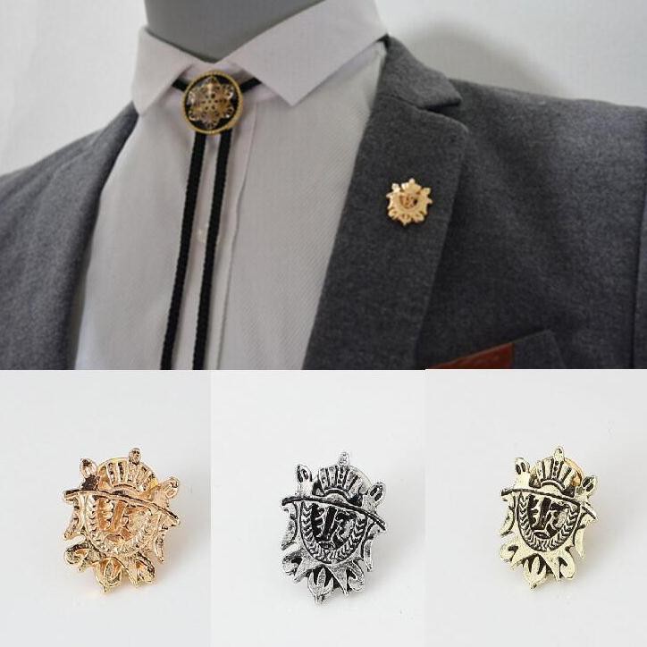 Knighthood Elegant Set of Power Lapel Pin Badge Coat Suit Collar Accessories Brooch for Men 