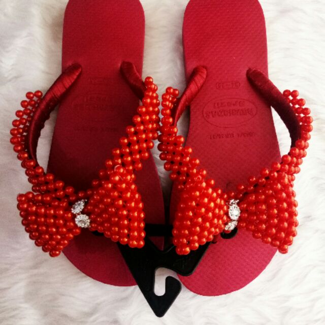 beaded slippers