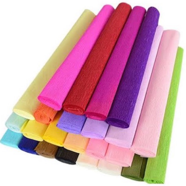 Crepe Paper Roll (2.5m) Part 1 Shopee Philippines