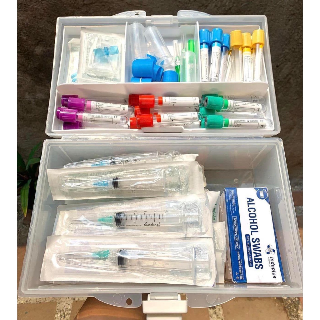 Phlebotomy kit medtech tackle box mt students edta syringe | Shopee 