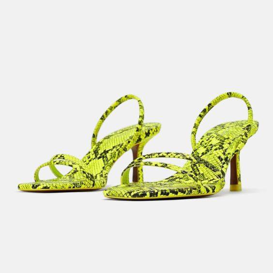 neon shoes zara