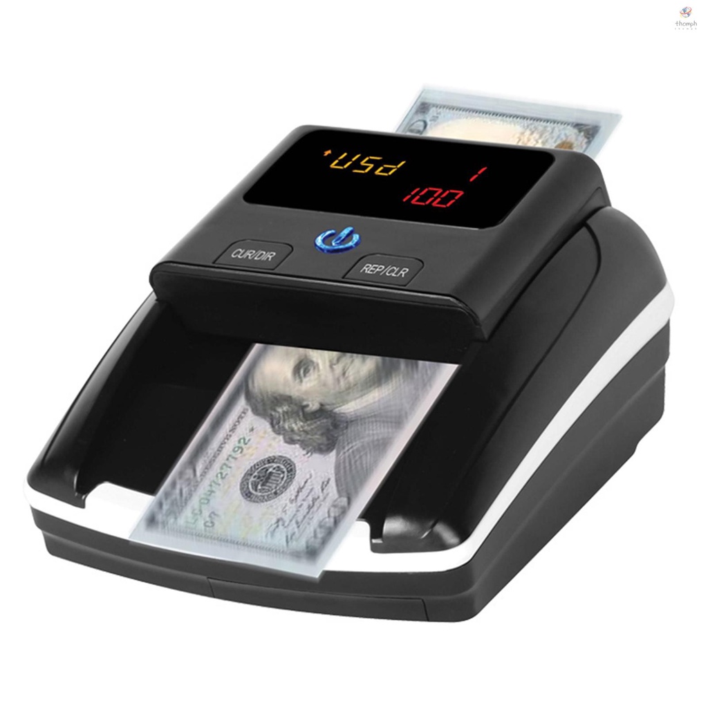 [TTHP] Bisofice Portable Mini Money Counter Counterfeit Bill Detector Automatic Money Detection By UV MG IR Image Paper Quality Size Thickness for EURO US Dollar Suitable for Shops #8