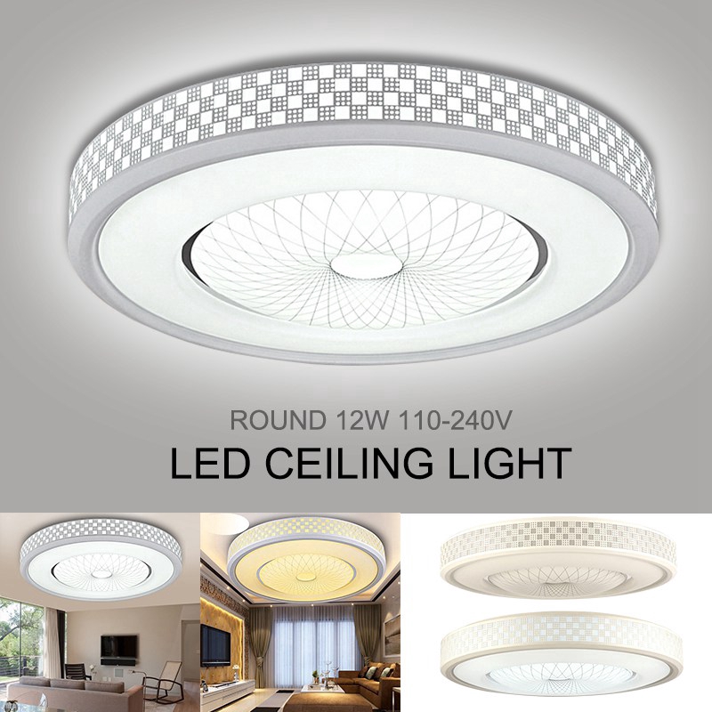 Round 12w 110 240v Energy Efficient Led Ceiling Lights Modern