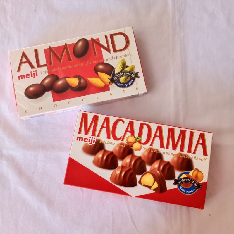 Meiji Almond / Macadamia Chocolate box Shopee Philippines