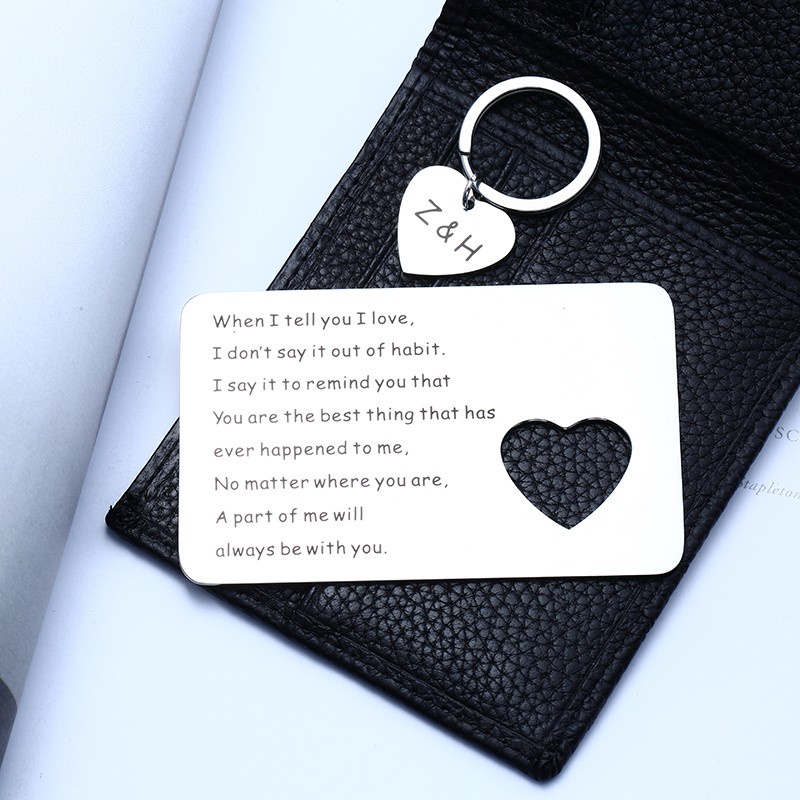 *Top* Blessing Message Gifts Card Custom Greeting Wallet Insert gift Custom Souvenir