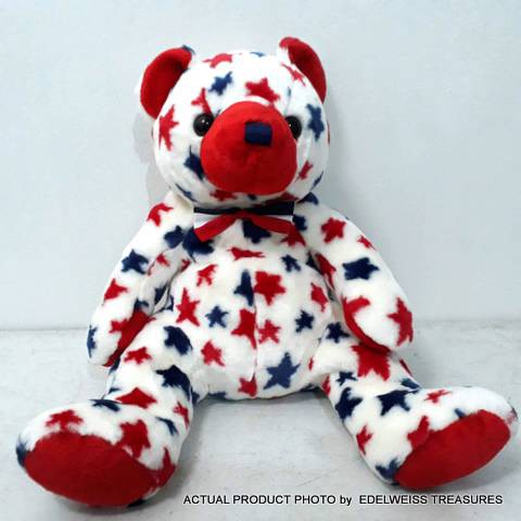 teddy bear white and red