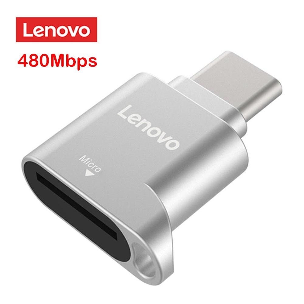 Lenovo Type C Card Reader OTG Card Reader 480Mbps USBC TF Micro SD OTG