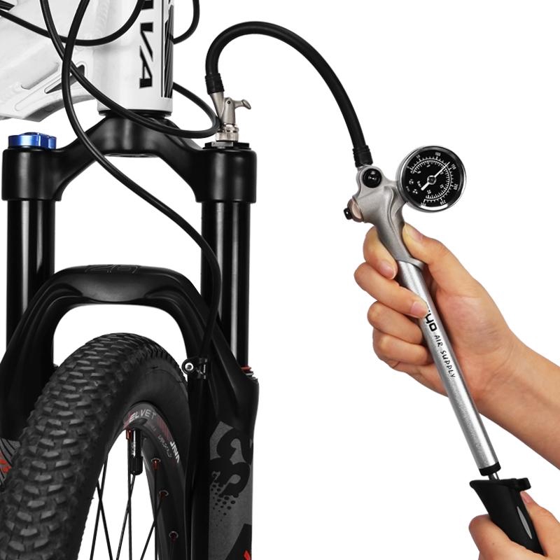 bicycle air pump with gauge