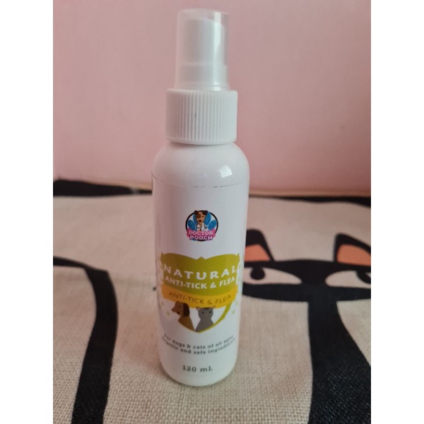 Natural Anti tick and flea spray for pets