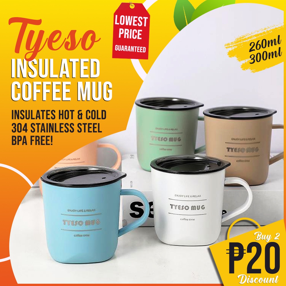 Tyeso insulated tumbler Tyeso Insulated Tumbler Coffee Mugs Vacuum With