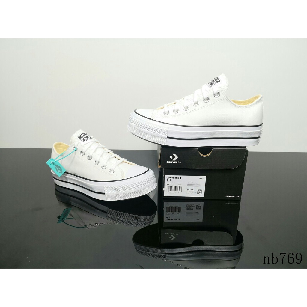 white converse platform shoes