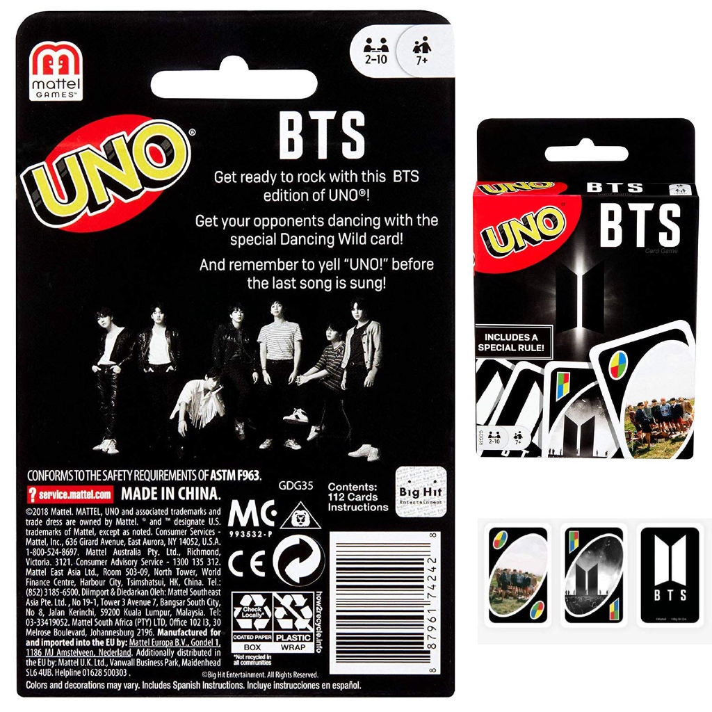 112 cards kpop bts uno cards game special celebrate photo card set dos flip uno playing card game shopee philippines