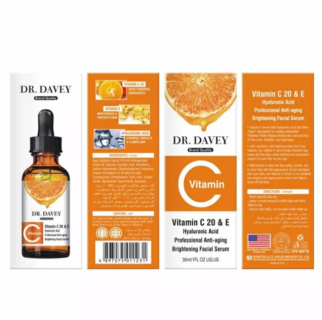 dr davey face serum