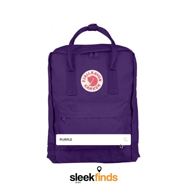 fjallraven backpack purple