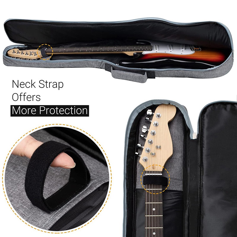 Electric Guitar Gig Bag 12MM Padding Dual Adjustable Shoulder for Electric Guitar Bass Guitar Classical Guitar and More