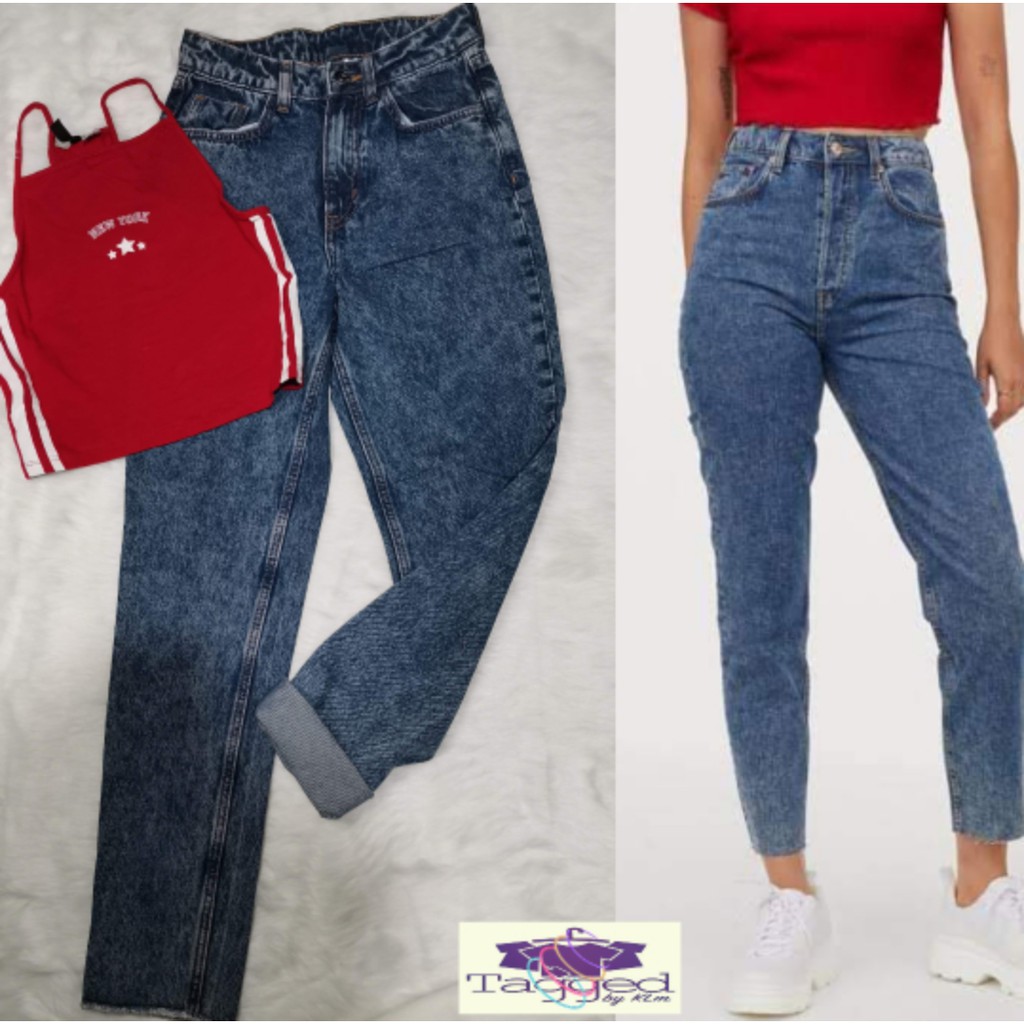 h&m divided mom jeans