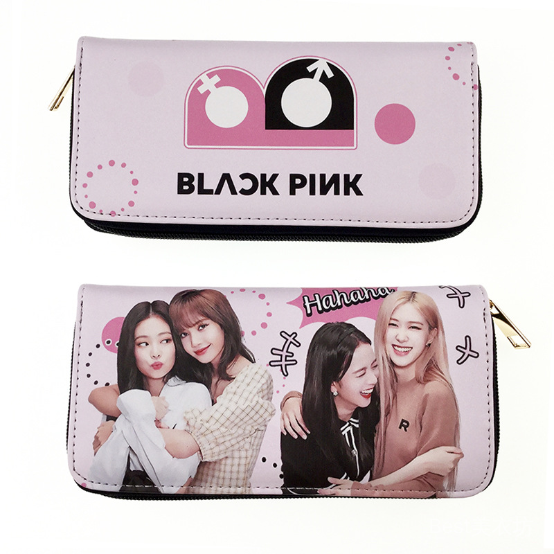 U1we Anime Wallet Korean Idol Star Blackpink Zipper Wallet