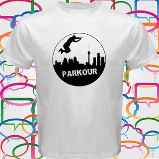 Cotton T-Shirt 1 Parkour Jump High Free Running Extreme Sport Printed White For Men Size S To 3XlS-5XL #1