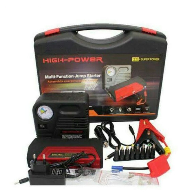 COMPLETE JUMP STARTER POWER BANK SET FOR CHARGING GADGETS Shopee