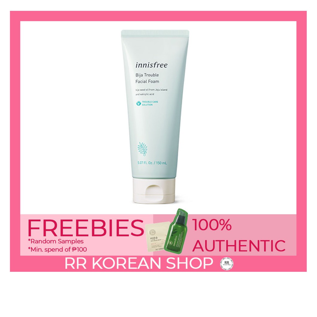 Innisfree Bija Trouble Facial Foam 150ml [RENEWAL] Shopee Philippines