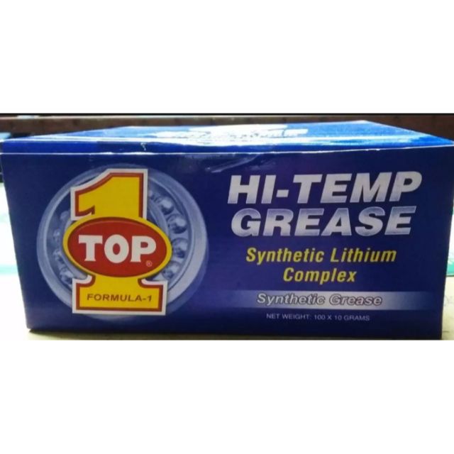 TOP 1 HIGH TEMP SYNTHETIC GREASE SACHET (10g x 6pcs) Shopee Philippines