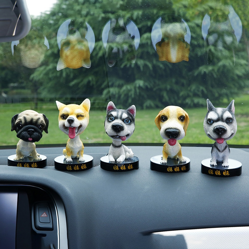 Car Ornament Resin Mini Corgi Dog Doll Automobile Interior Dashboard Decoration Puppy Toys Furnishings Cute Car Accessories Gift 10