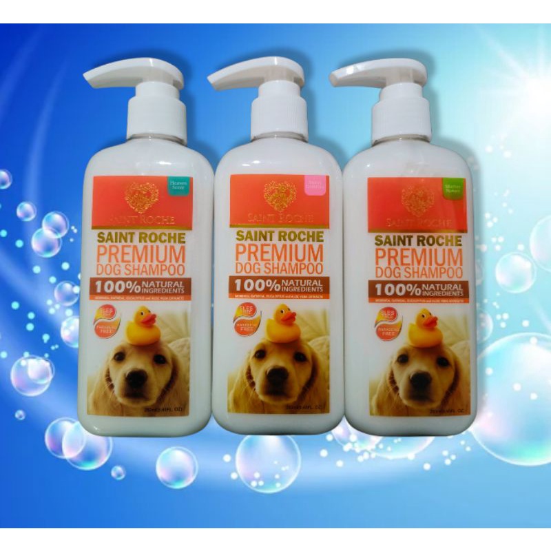 Saint Roche Dog Shampoo 250ml ( 100 Natural Ingredients ) Shopee