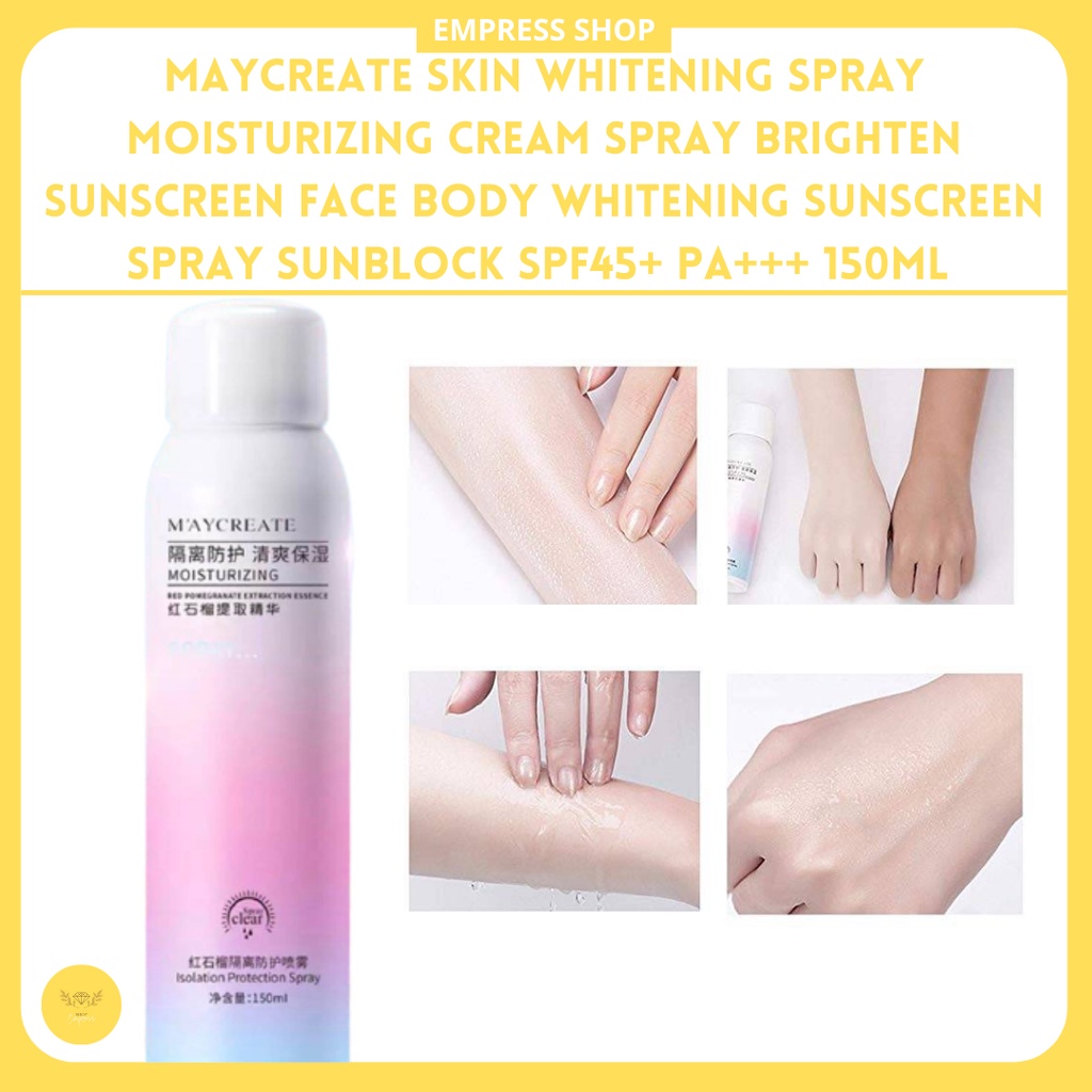 Spot segundo Maycreate Skin Whitening Spray Moisturizing Cream Spray