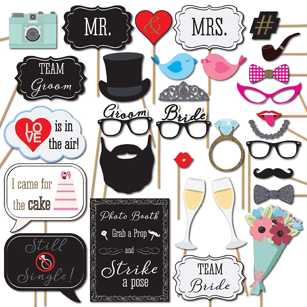 Wedding Photo Booth Props Ideas