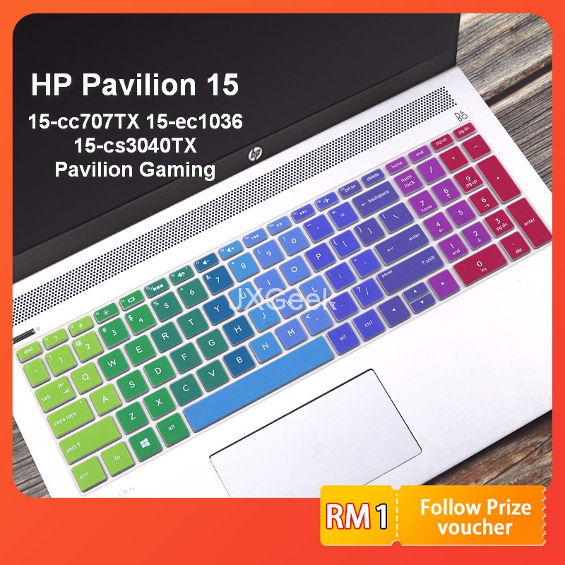 Keyboard Cover HP Pavilion 15 Series Silicone 15 Inch 15.6 Inch Laptop Keyboard Protector