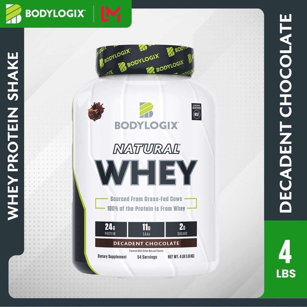 BodyLogix 100 Whey Protein Powder Natural Whey 4 lbs Whey Protein