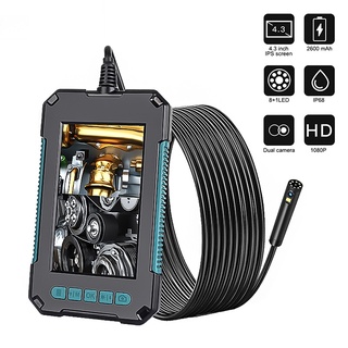 4.3in P30 1080P HD Pipe Inspection Endoscope Camera IP67 Waterproof Industrial Borescope Inspection System 10meter- 1 Pipe Pipeline Inspection Camera 