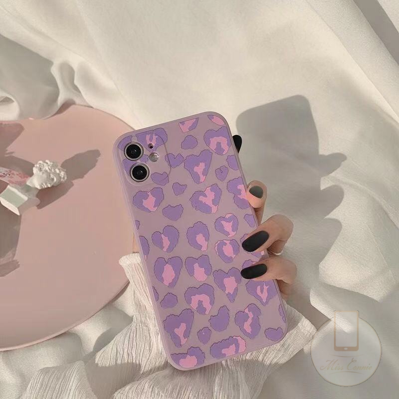 Soft Case Purple Leopard For Oppo A55 A76 Reno 7 A95 A16K Reno 5F Reno ...