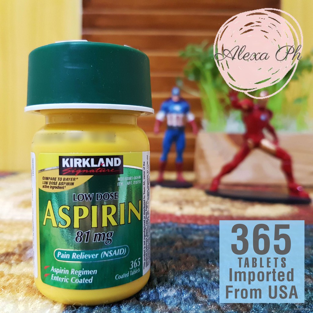 (EXPIRATION APR 2023) Kirkland Signature, Low Dose Aspirin 81 mg (365