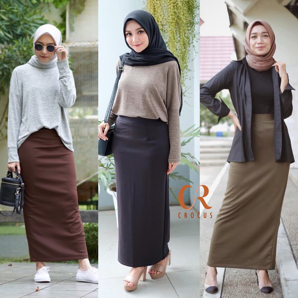 Eigen Zes onpeilbaar Rok Span Scuba Length / Turkey Maxi Skirt | Shopee Philippines