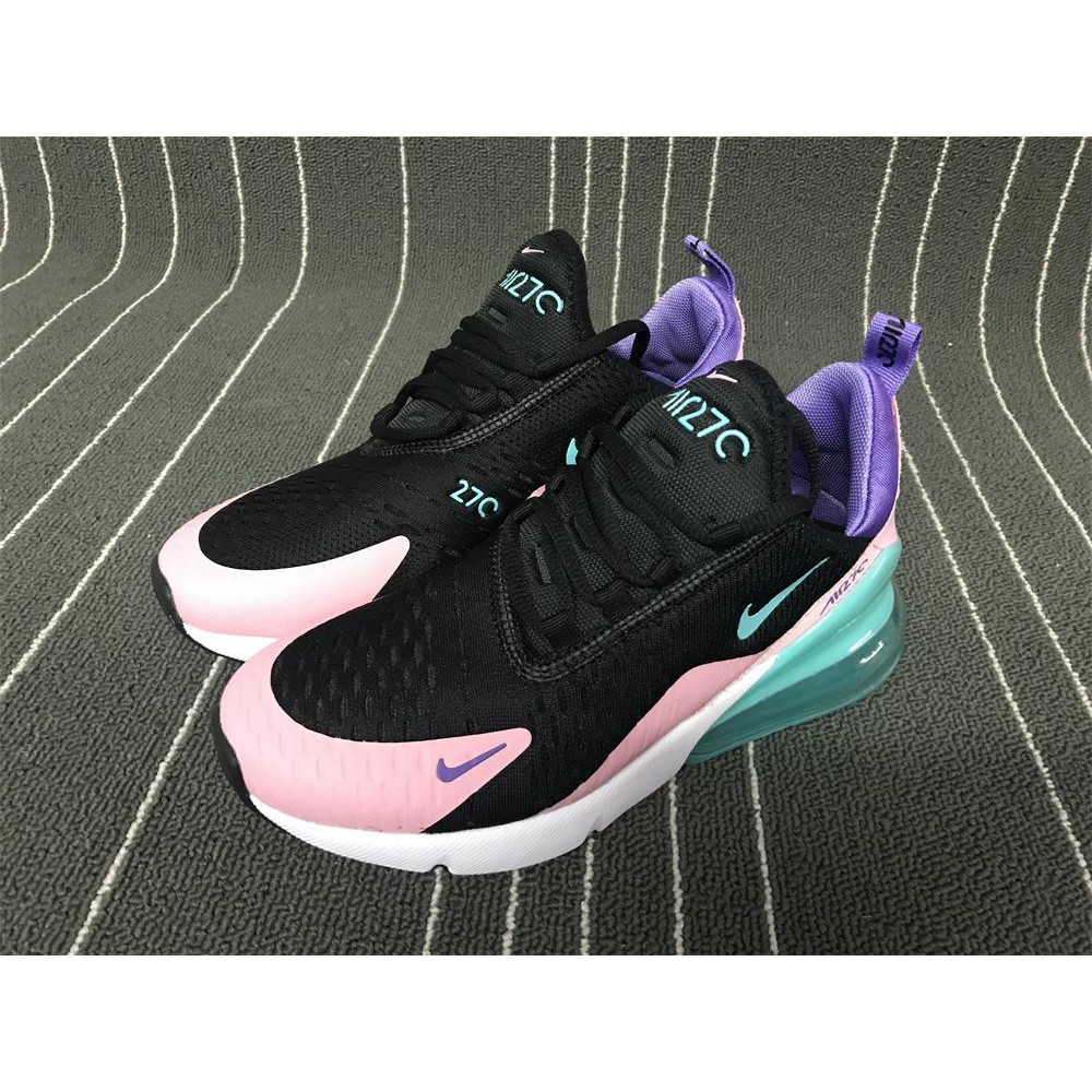 black blue and pink air max