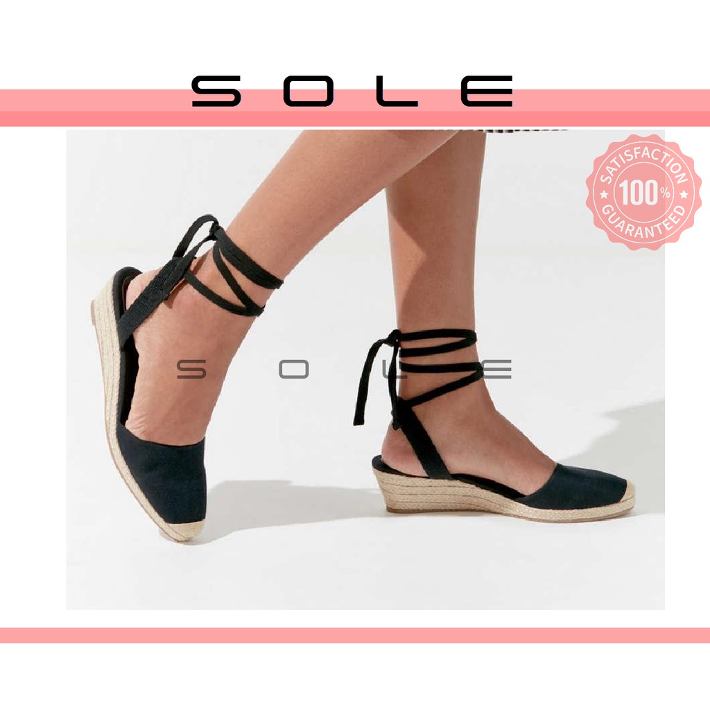 SOLE Lily  Abaca Wedges Sandals  Shopee  Philippines