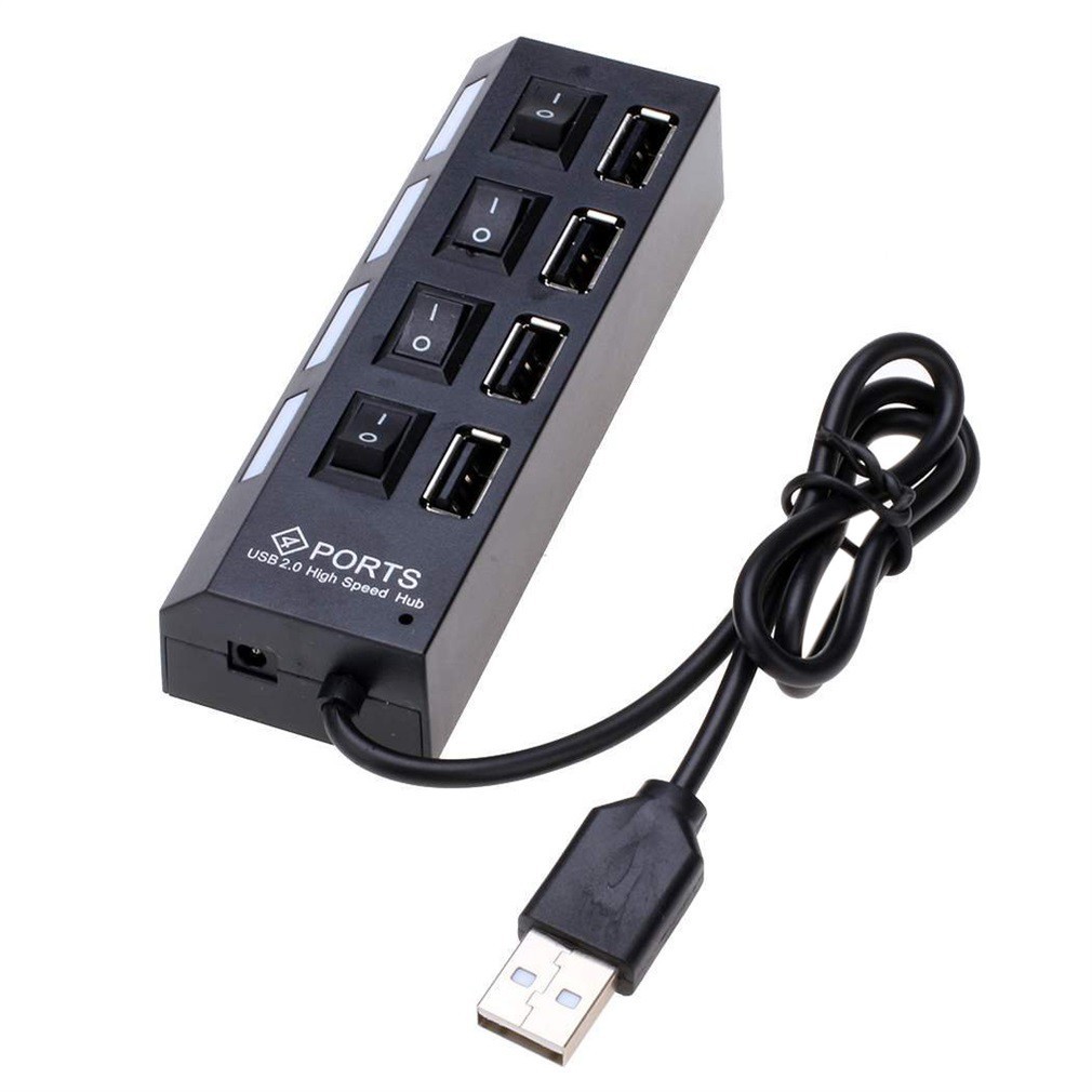 COD High Speed 4 Port USB 2.0 External Multi Expansion Hub with ON ...