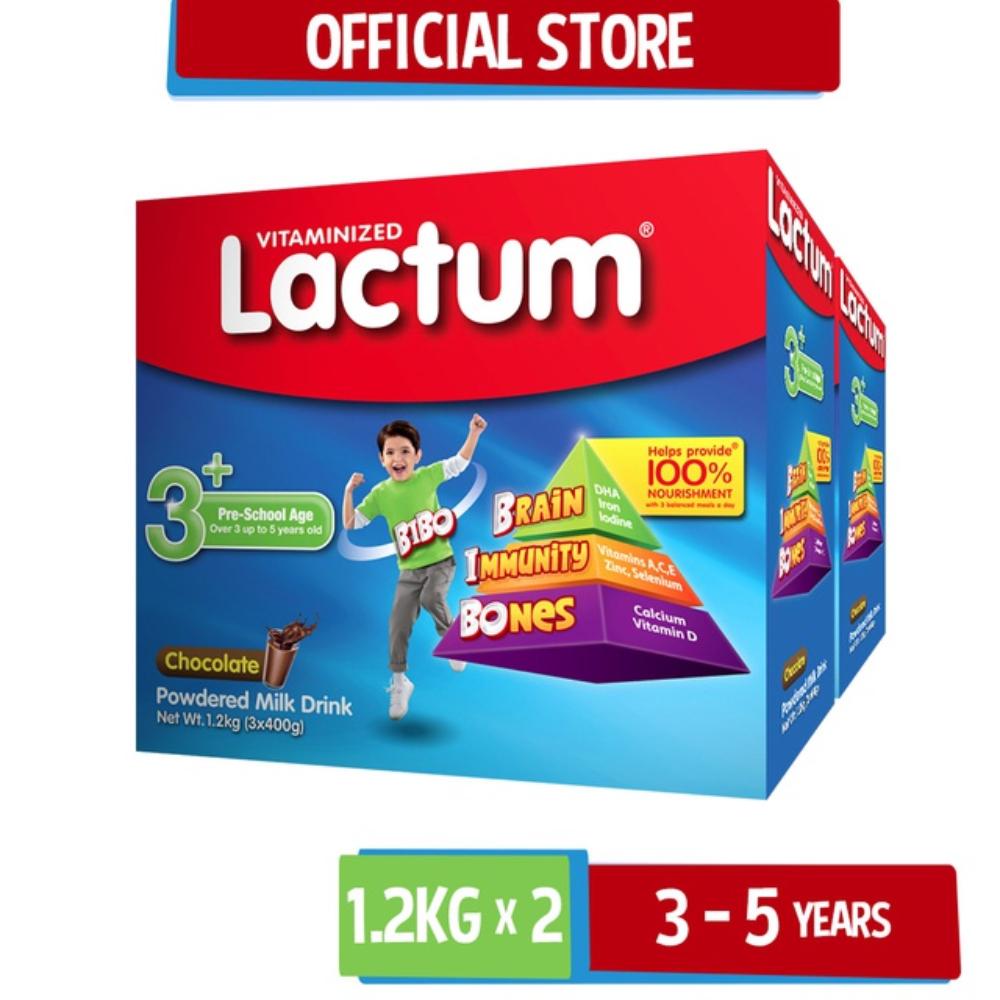 Lactum Choco Powdered Milk Drink for 3+ Years Old 2.4kg [1.2kg x 2s] Shopee Philippines