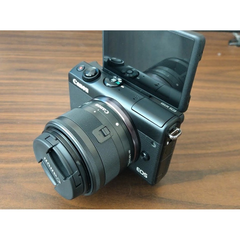 Canon EOS M100 15-45mm Kit Mirrorless Digital Camera with ...